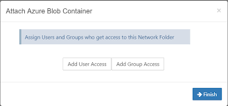 network folder based on azure blob storage