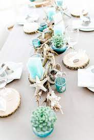 Romantic Beach Wedding Table Settings