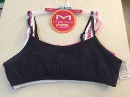 Maidenform Girl Knit Bras Size M Multi Pack 3 Bras 9 99