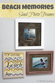 Beach Vacation Memories: DIY Sand Photo Frames