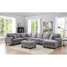 fabric sectional sofa chaise