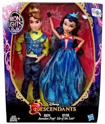 Disney Descendants Neon Lights Ball Ben Evie 11 Doll 2 Pack