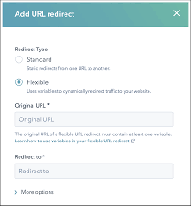 set up a flexible pattern url redirect