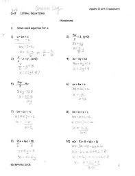 1 4 Literal Equations Hw Answers