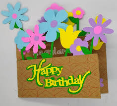 make this flower basket birthday card