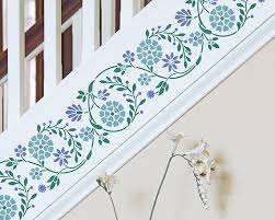 Flower Embroidery Wall Border