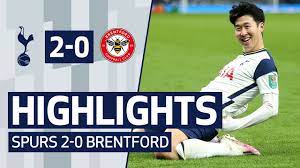 HIGHLIGHTS | SPURS 2-0 BRENTFORD | Tottenham Hotspur reach Carabao Cup  final! - YouTube