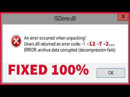fix unarc dll or isdone dll all errors