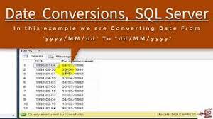 sql date conversion convert date