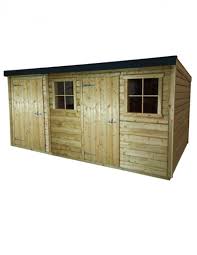 Roof Pent Sheds With 2 Storage Rooms
