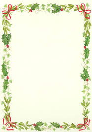 Christmas Stationery Borders 7 Images Rapic Design