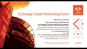 uj orange carpet welcoming event you