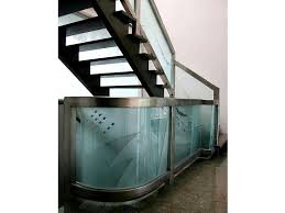 Etched Glass Railing G Rl15 Cbd Glass