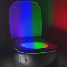 Smart Toilet Bowl Night Light 8 Colour Led Motion Sensor