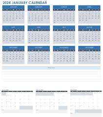 15 free 2024 monthly calendar templates