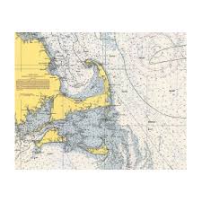 Nautical Chart Of Cape Cod 1945h By Paul And Janice Russell
