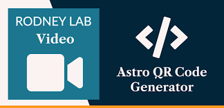 astro qr code generator with svelte