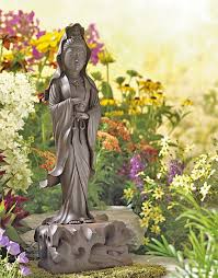 Standing Garden Kuan Yin Statue Buddha