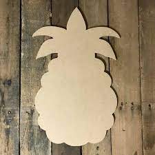 Cool Pineapple Unfinished Wooden Craft