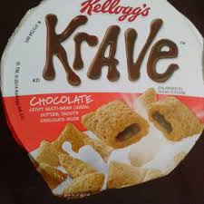 krave chocolate cereal container
