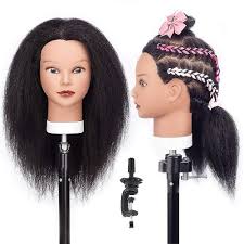 mannequin head 100 real hair afro