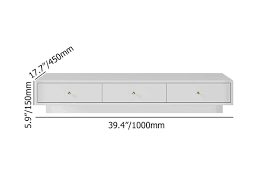 Modern White Floating Desk