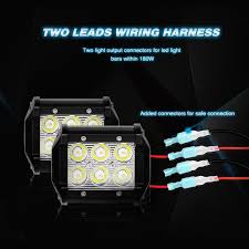 Custom automotive wiring harness services. Nilight 16awg Wiring Harness Kit 12v Two Leads 2 Years Warranty Nilight Led Light
