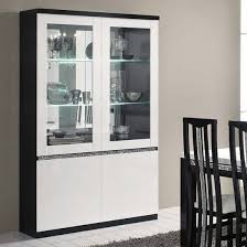 Regal Display Cabinet In Black White
