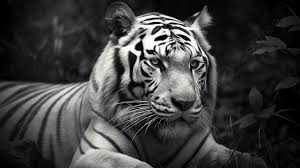 the images of tiger hd is in black and