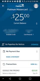 If the denial was not due to capital one's application rules. Expired Update Not Targeted Easy 25 Statement Credit For Android Users W Capital One Targeted