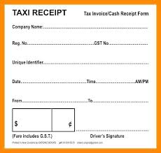 Cab Receipt Itemized Receipt Taxi Cab Receipt Format Dietk Club