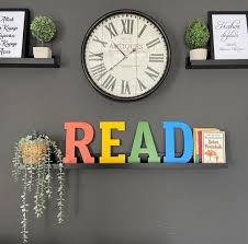 Read Letters Wall Signs Home Decor