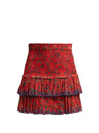 16 mottled painted floral patterns. Naomi Floral Print Mini Skirt Isabel Marant Etoile Matchesfashion Jp