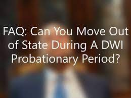move out of state with a pending dwi