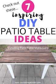 7 inspiring diy patio table ideas to
