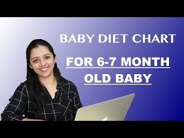 Baby Diet Chart For 6 7 Month Baby In English