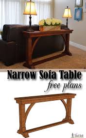 Narrow Sofa Table Her Tool Belt Diy