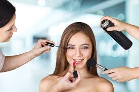makeup artist doing makeup for