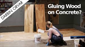can you glue hardwood flooring to