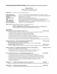 Objective In Resume For Computer Science   Free Resume Example And     