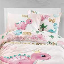 Dinosaur Girl Bedding Set Girl Twin