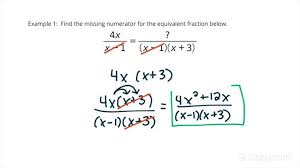 Writing Equivalent Rational Expressions