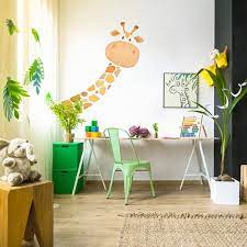 Giraffe Fabric Wall Decal Toddler