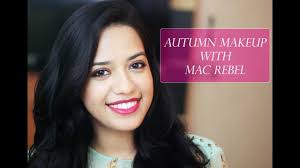 autumn makeup look with mac rebel you