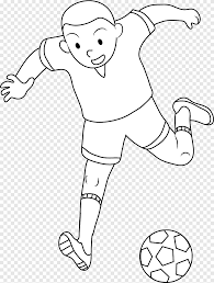 The drawbot also has plenty of drawing and coloring pages! Football Player Drawing Soccer Game Angle Png Pngegg
