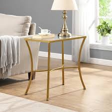 Kaleigh 24 Tall Glass End Table