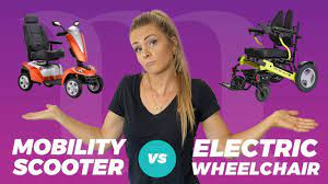 mobility scooter vs electric wheelchair