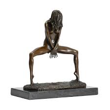 تمثال رقص امرأة عارية ، تمثال برونزي ، مثير ، فتاة غربية ، عاري ، فن عتيق ،  ديكور منزلي - AliExpress
