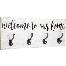 welcome to our home wood wall decor