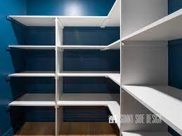 build melamine shelves in a closet